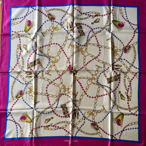 Silk scarf LORIS AZZARO Paris like new
