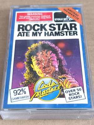 Rockstar Ate My Hamster Amstrad Cassette like new