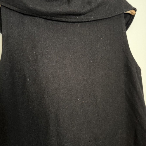 Black Sleeveless Coat size M used with minor wear