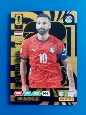 Panini FIFA World Cup 2026 Mohamed Salah #3 Golden Baller card new