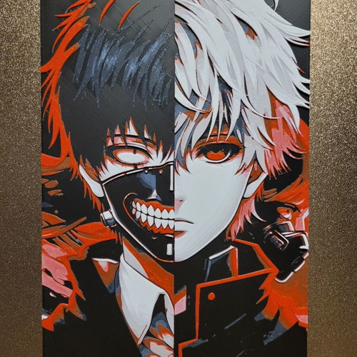 3D embossed Tokyo Ghoul image Ken Kaneki new
