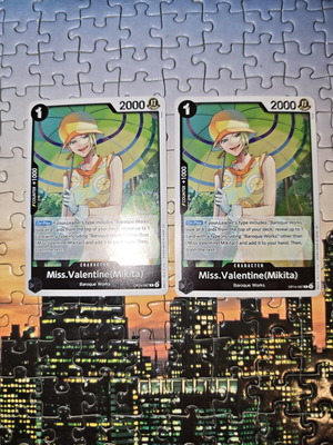 One Piece Miss. Valentine cards, set of 2, OP14-087