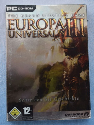 Europa Universalis III PC used, grand strategy game with poster