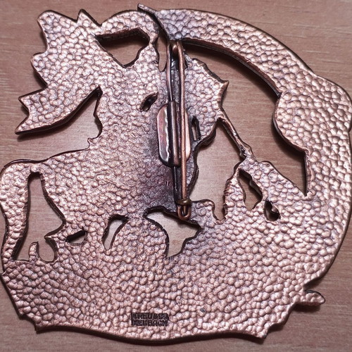 Saint George Copper Badge new with stones