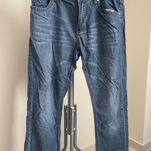 Men's Washed Blue Denim Jeans M&H Jeans W33 L32 Like New