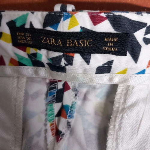Zara fabric spring pants multicolored used size M