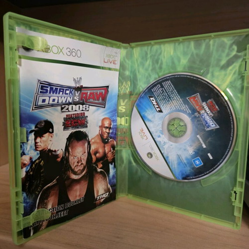WWE Smackdown vs Raw 2008 Xbox 360 like new
