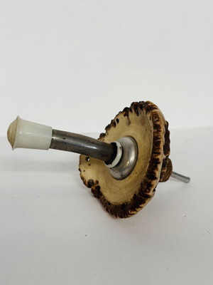 Deer Antler Bottle Pourer Stopper vintage 1950-60s used, German Black Forest