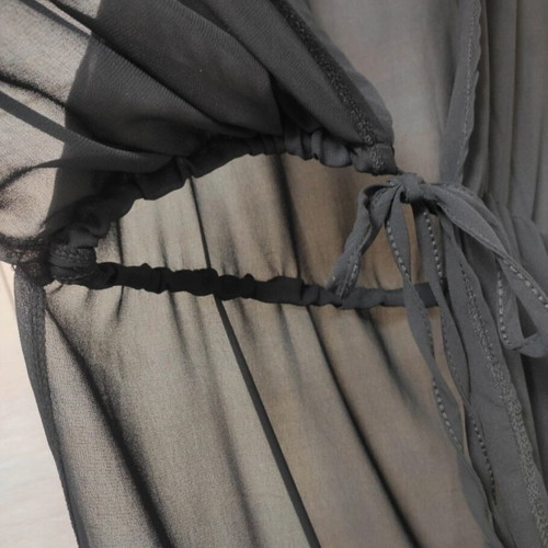 Brand new - Long sleeveless kimono coat beach coverup summer sarong slit