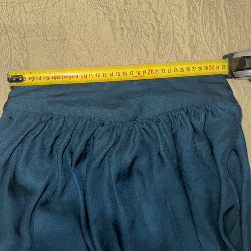 Maxi skirt petrol with elastic waist Bershka like new, size S
