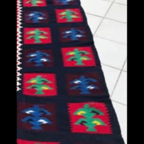Traditional handwoven woolen loom runner like new