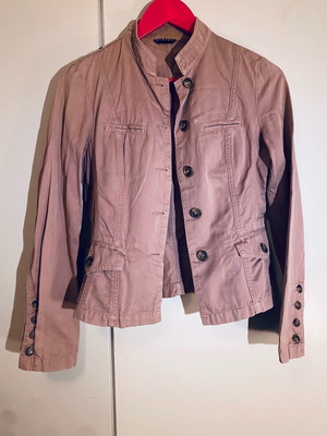 Sisley jacket 100% cotton like new, salmon color