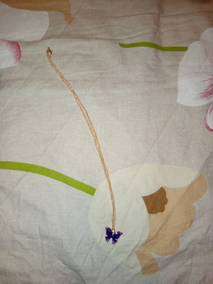 Children's necklace new with butterfly