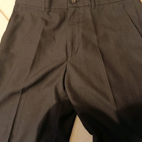 Marks & Spencer Tailoring men's pants new, black with stripes, slim fit, size Medium