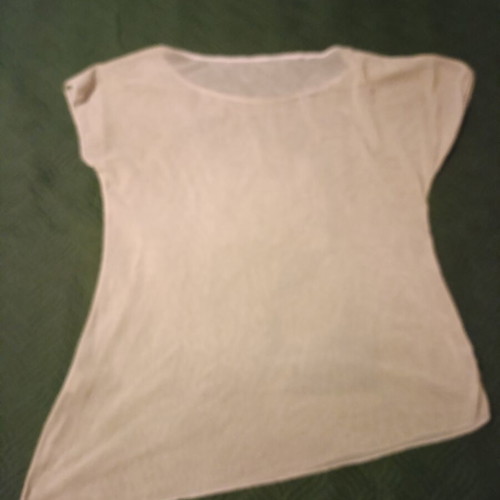 Blouse with print like new, beige, size L