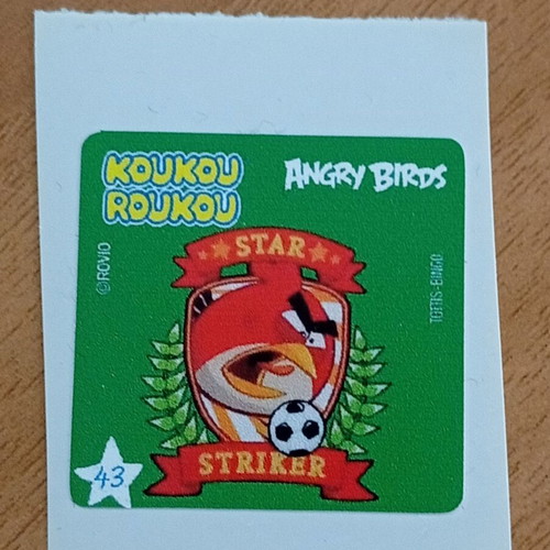 Bingo Koukou Roukou Angry Birds album with complete sticker set, like new