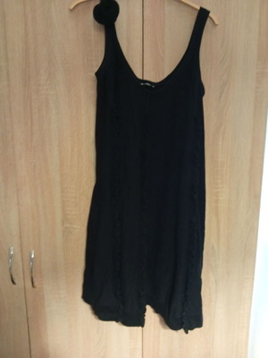 Φόρεμα Sonia Rykiel for H&M μαύρο βαμβακερό πλεκτό μέγεθος XL σαν καινούργιο