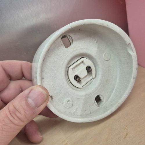 Vintage porcelain wall or ceiling light replacement part used
