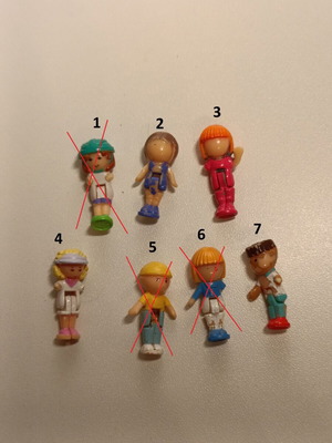 Bluebird Polly Pocket figures, lot 1989-1996