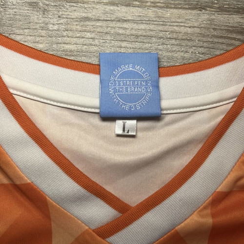 Adidas KNVB Netherlands Retro Soccer Jersey used, size L, orange