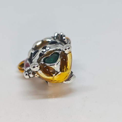 Christmas Charm Reindeer with Green Heart like new