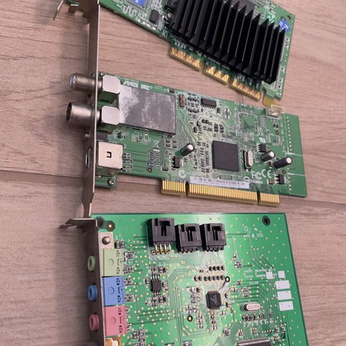 Various computer cards used, graphics, radio, sound card pack