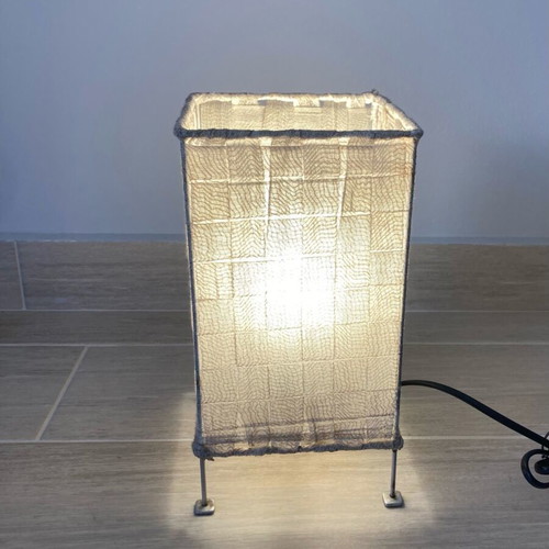 Table lamp used with fabric shade
