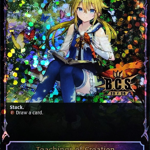 Teachings of Creation Shadowverse Evolve TCG card near mint