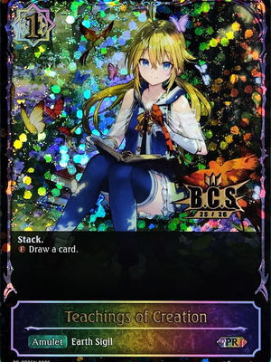 Teachings of Creation Shadowverse Evolve TCG card near mint