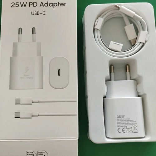 25W PD Fast Charger Type-C New With Cable