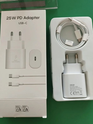 25W PD Γρήγορος Φορτιστής Type-C Καινούργιος Με Καλώδιο