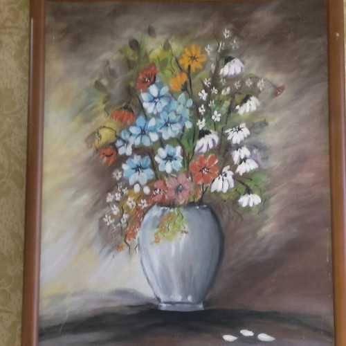 Signed painting by P. Sponthourakis used, 0.47x0.37 m