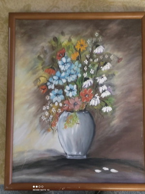 Signed painting by P. Sponthourakis used, 0.47x0.37 m