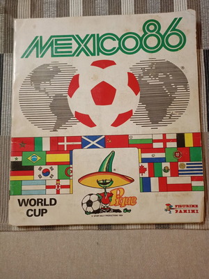 Panini Mexico '86 sticker album used, complete