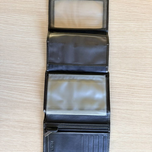 Delsey leather wallet multiple compartments new, brown