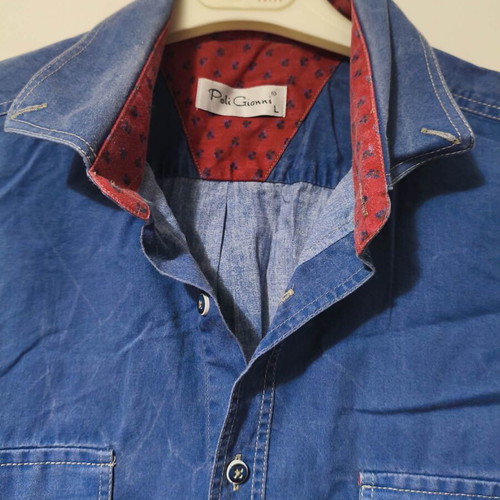Men's denim shirt Poli Gianni large like new, blue