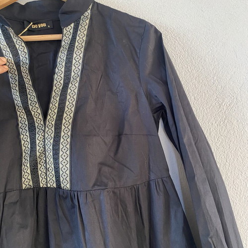 Be You Gold Black Cotton Dress new, sizes S and M