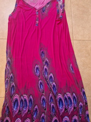 Pink beach dress like new, size XL