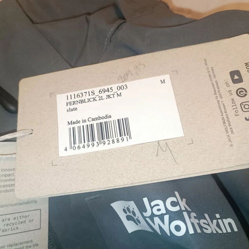 Jack Wolfskin Fernblick 2L Men's Jacket new, windproof waterproof medium