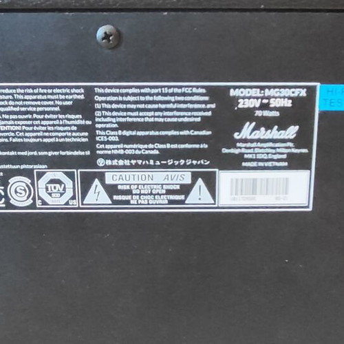Marshall MG30FX amplifier lightly used