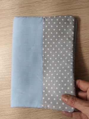 Child health booklet cover new fabric polka dot