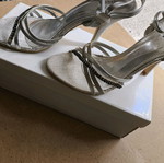 Silver sandals new, size 41