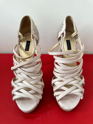 Kurt Geiger ροζ απαλό πέδιλα με τρουκς μεταχειρισμένα, μέγεθος 37