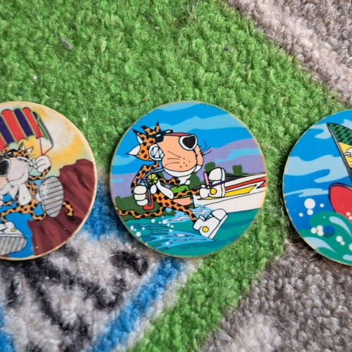 Tasty Tops 1995 used, set of 3 caps
