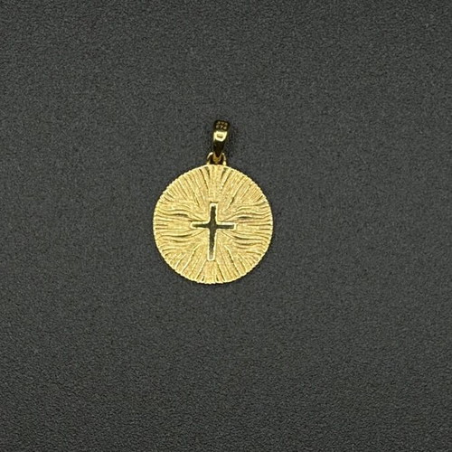 Gold 9K Double-Sided Konstantinato Pendant New