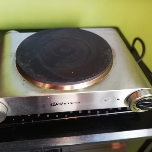 Electric hotplate used, single burner, 1500 watt