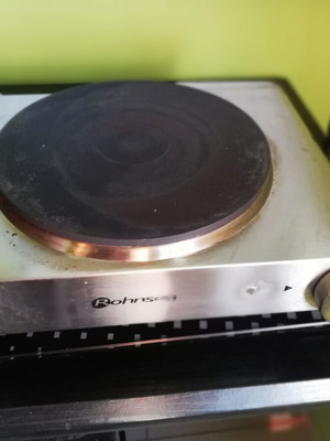 Electric hotplate used, single burner, 1500 watt