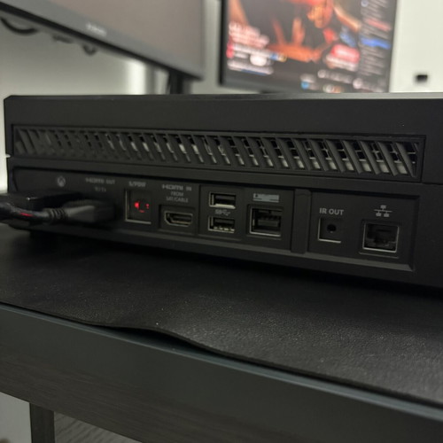 Xbox One 1TB console used with controller and 2 games