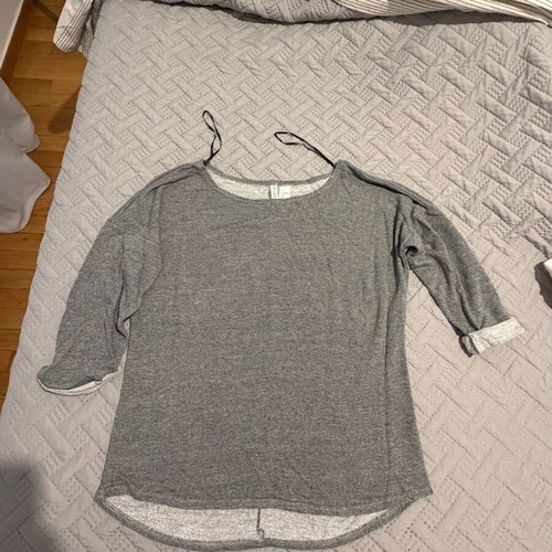 H&M blouse size Small like new, gray