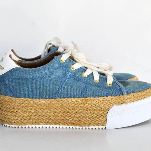 Juicy Couture Canvas Shoes like new, navy blue espadrilles style, size 37
